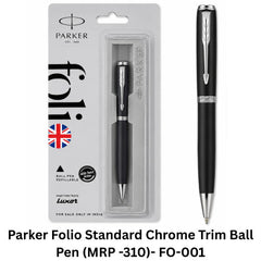 Parker Folio Standard Chrome Trim Ball Pen (MRP -310)- FO-001