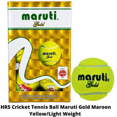 HRS Cricket Tennis Ball Maruti Gold Maroon Yellow/Light Weight