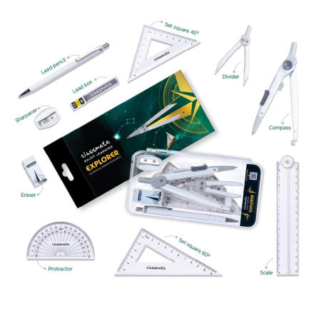 Classmate Explorer Mathematical Drawing Instrument Box (04010053) Mrp-500