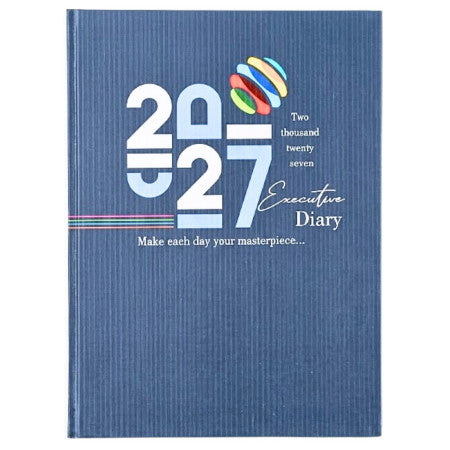 2027 Metro Executive Hard Bound Two Date Diary 23x17cm - No. 7002