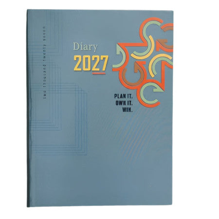 2027 Metro Executive Hard Bound Two Date Diary 23x17cm - No. 7002