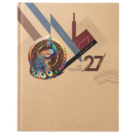 2027 Metro Hard Bound One Date Diary 19.5x17.5cm- No.4001