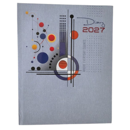 2027 Metro Hard Bound One Date Diary 19.5x17.5cm- No.4001