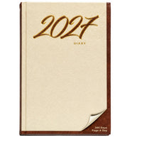2027 Executive Hard Bound Diary One Date With Box 22x14.5cm - No. 6004