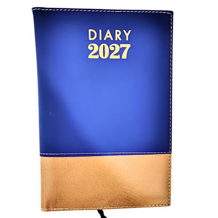 2027 Metro Soft Leather Foam Cover One Date Sunday Full Diary 21.5x14.5cm - No.626