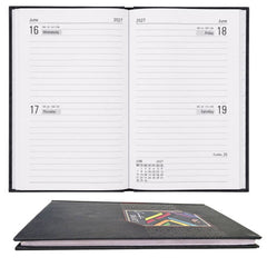 2027 Metro Hard Bound Commercial Two Date Diary 20x12cm - No. 3002