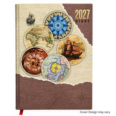 2027 Metro Executive Hard Bound One Date Diary 23x17cm - No. 7001