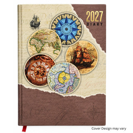 2027 Metro Executive Hard Bound One Date Diary 23x17cm - No. 7001