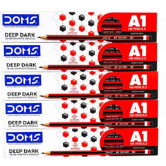 Doms A1 Deep Dark Pencil - Pack of 10 Pencils(Mrp-50)