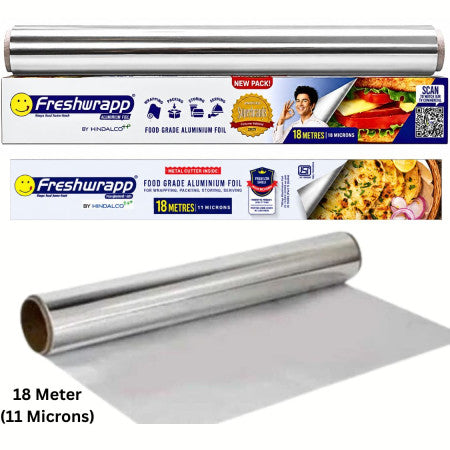 Freshwrapp Food Grade Aluminium Foil - 18 Meter(11 Microns)