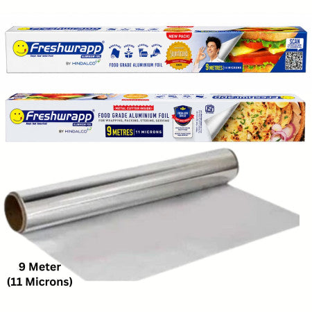 Freshwrapp Food Grade Aluminium Foil - 9 Meter(11 Microns)