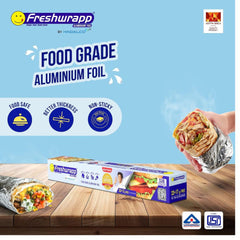 Freshwrapp Food Grade Aluminium Foil - 9 Meter(11 Microns)