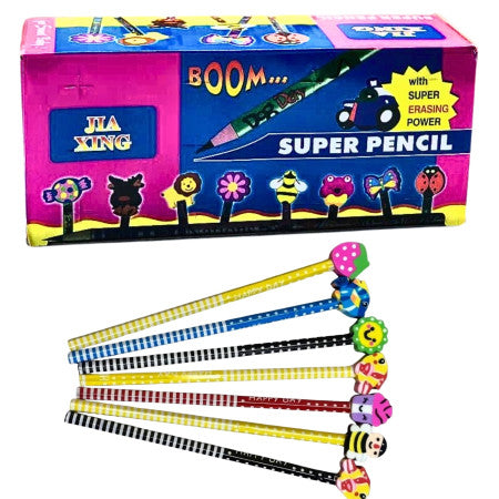 Adorable Eraser-Top Pencils Set MY13-24297-9