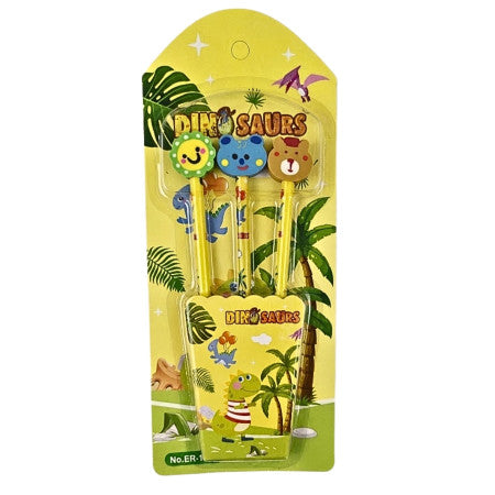 DINOSAURS RT PENCIL SET 3 PCS 1607