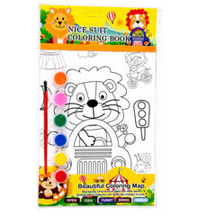 NICE SUIT COLORING BOOK AND TEMPERA SET 8020