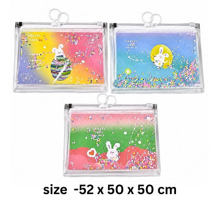 PENCIL ZIPPER TRAVEL IN SPACE POUCH (21*11.5 CM)- 24799-5