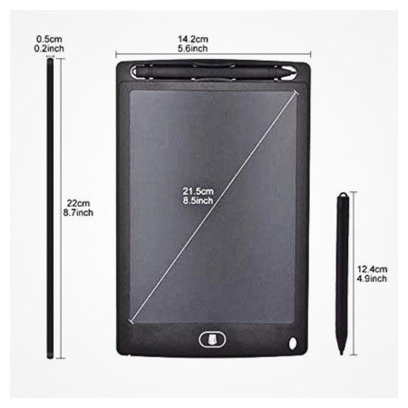 LCD Writing Tablet Slate for Kids 8.5 Inch – Digital Drawing Pad with Stylus Pen