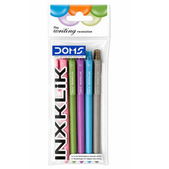 Doms Inxklik Ball Pen 5 PCS Pouch-Blue