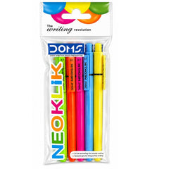 Doms Neoklik Ball Pen 5 Pcs Pouch -Blue