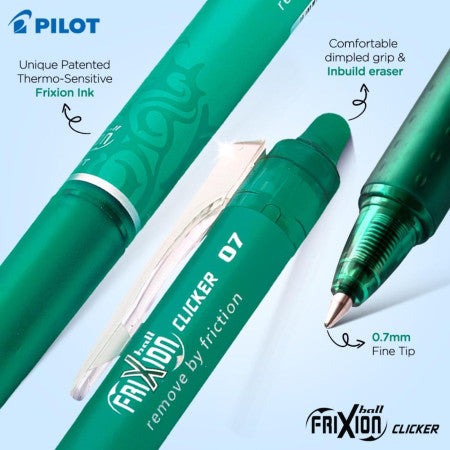 Pilot 1115 Blister Roller Ball Pen Frixion RT 0.7