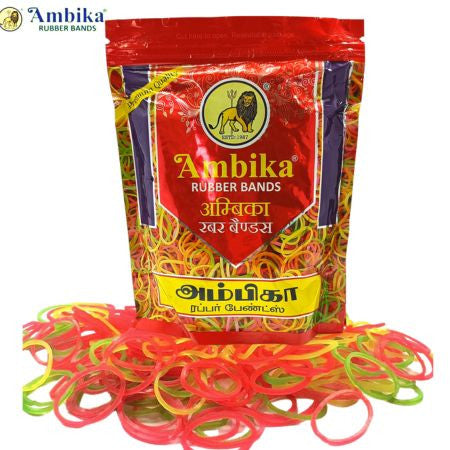 Ambika Rubber Bands - 200 gm, 1 inch (Mrp-170)
