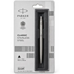 Parker Classic Stainless Steel Chrome Trim Ball Pen - CL001 (MRP-570)
