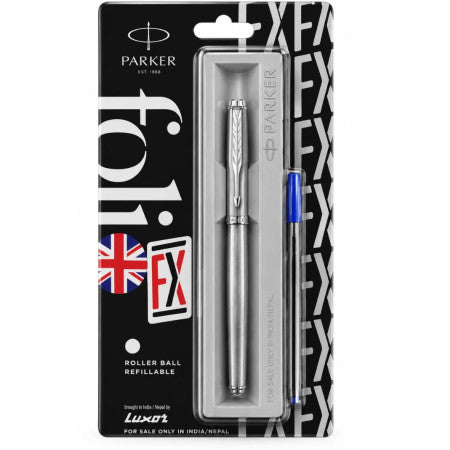 Parker Folio FX Chrome Trim Roller Ball Pen - FO-014 (MRP-370)
