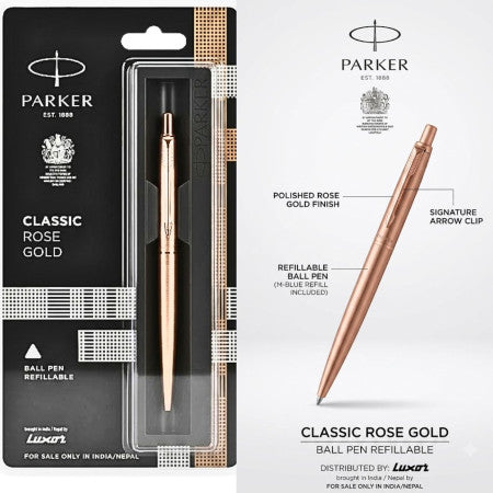 Parker Classic Rose Gold Ball Pen - CL007(MRP - Rs. 700)