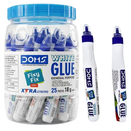 Doms Fixy Fix White Glue 25 Pcs Jar - 18g