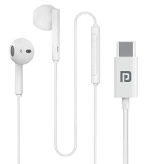 Portronics Conch Theta C - Wired Earphone, White-POR 2749
