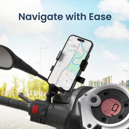 Portronics Mobike 5 - Bike Mobile Holder, Black-POR 2853