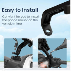 Portronics Mobike 5 - Bike Mobile Holder, Black-POR 2853