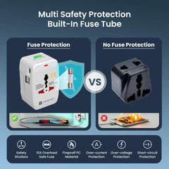 Portronics Juicemmate Go Pro Universal travel Plug 12W - POR3462