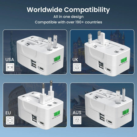 Portronics Juicemmate Go Pro Universal travel Plug 12W - POR3462