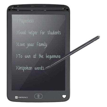 Portronics Ruffpad 12E LCD Writing Pad 30.4cm Writing Area - POR1577