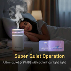 Portronics Magma Lite - H2o Colourful Cool Humidifier, White-POR 3403