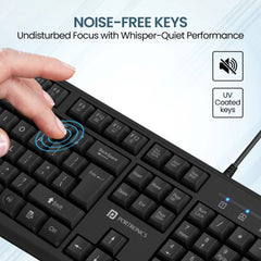 Portronics Ki-Pad 4- Wired Keyboard, Black -POR-2753