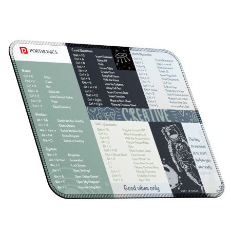 Portronics Comfipad 3-Small Mouse Pad Grey-POR-2817