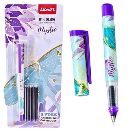 Luxor-3530 -(3491/92) Fountain Pen With 3 Ink Cartage