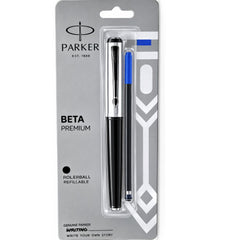 Parker Beta Premium Roller Ball Silver Cap pen (mrp-230)