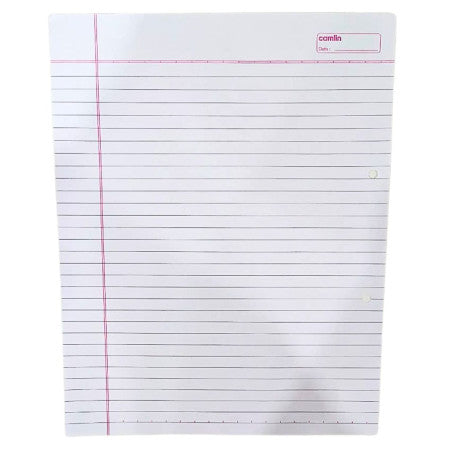Camlin Project Paper - Pack of 25 Sheets, 28x22 cm Sheet Both Side Ruled (1165403025)