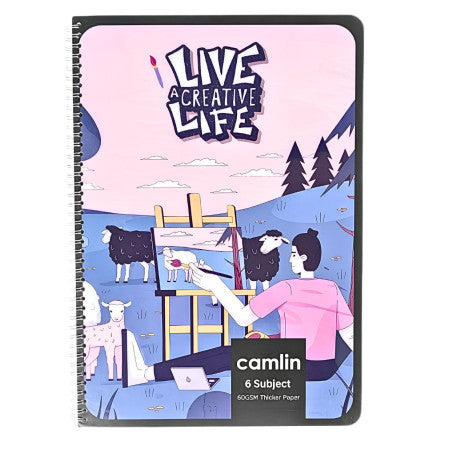 Camlin A4 Spiral Notebook - 29.7 X 21cm 180 Page Single Line (1195303180)