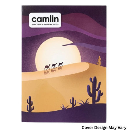 Camlin A5 Notebook - 24 X 18cm 120 Page Single Line(Interleaf) (1132212120)