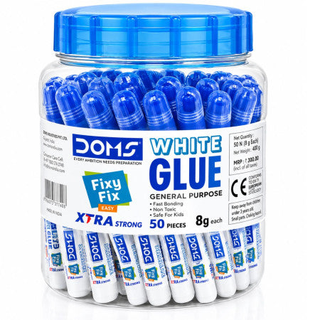 Doms Fixy Fix White Glue 50pcs Jar - 8g