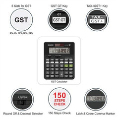 Casio MJ-12GST Desktop Check & Correct GST Calculator- Mrp-545