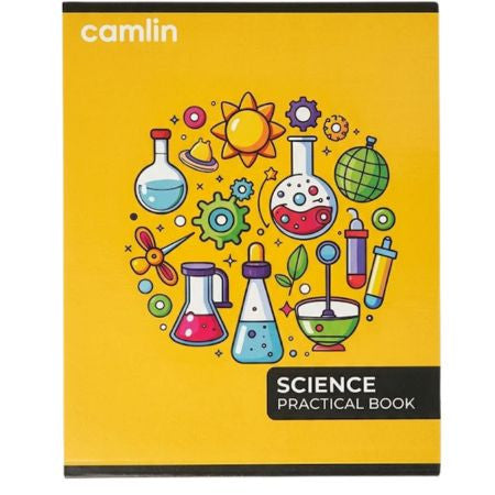 Camlin A4 Science Practical Book - 28 X 22cm 80 Page, SL/Unruled, 70Gsm (1601217080)