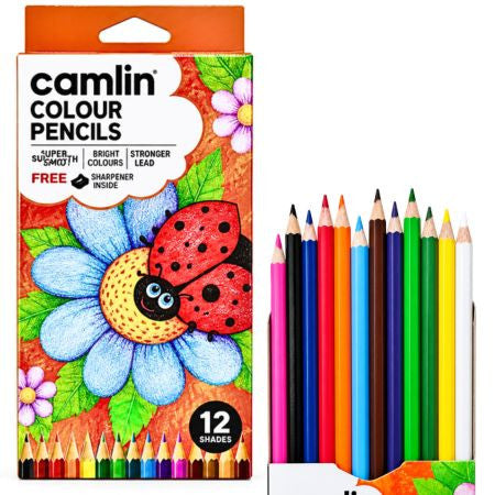 Camlin Pencil Colour FSC -12 Shades ( Mrp-65)