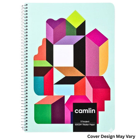 Camlin A4 Spiral Notebook - 29.7 X 21cm 250 Page, Single Line, 60gsm(1153203250)