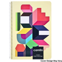 Camlin A4 Spiral Notebook - 29.7 X 21cm 250 Page, Single Line, 60gsm(1153203250)