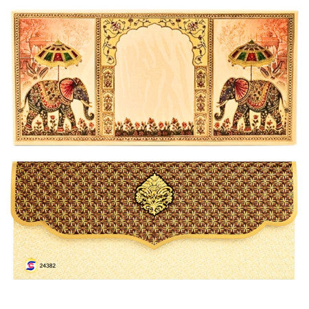 Shagun Elephant Printed Envelope